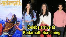 Janhvi Kapoor, Ishaan Khatter, and more arrive at Kedarnath Screening