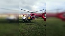 Damdan düşen kişi ambulans helikopterle hastaneye götürüldü (2) - ELAZIĞ