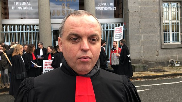 Manifestation des avocats du barreau de Saint-Malo/Dinan