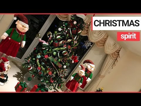 Mum spends £3k on Christmas decorations to create incredible DIY winter wonderland | SWNS TV