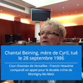 Procès Heaulme : Chantal Beining, 