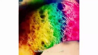 Rainbow Slime ASMR || Relaxing Satisfying Slime !!