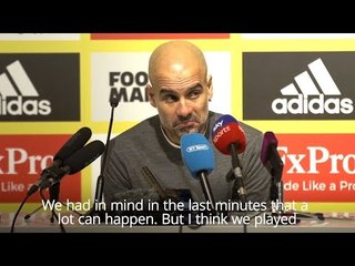 Pep Guardiola Says City 'Suffered' Against Watford