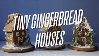 Tiny Gingerbread Houses with the 