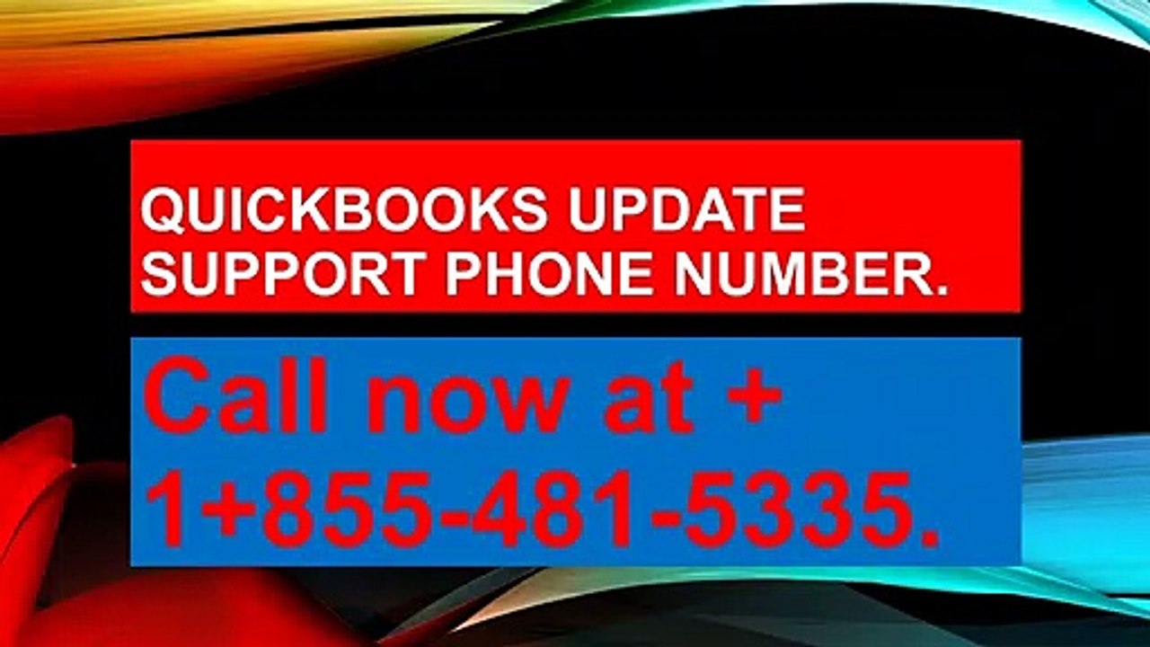 Quickbooks technical support number 1+855-481-5335