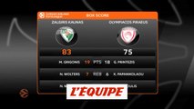 Kaunas retourne la situation face à l'Olympiakos - Basket - Euroligue (H)