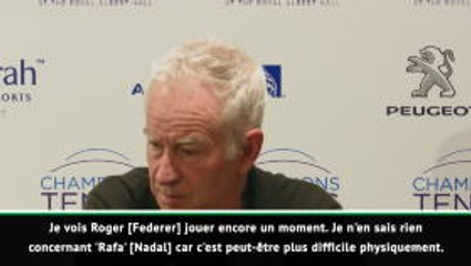 Télécharger la video: Federer, Nadal and Djokovic changing the face of tennis - McEnroe