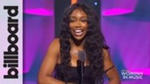 SZA Accepts Rule Breaker Award at WIM 2018 | Billboard