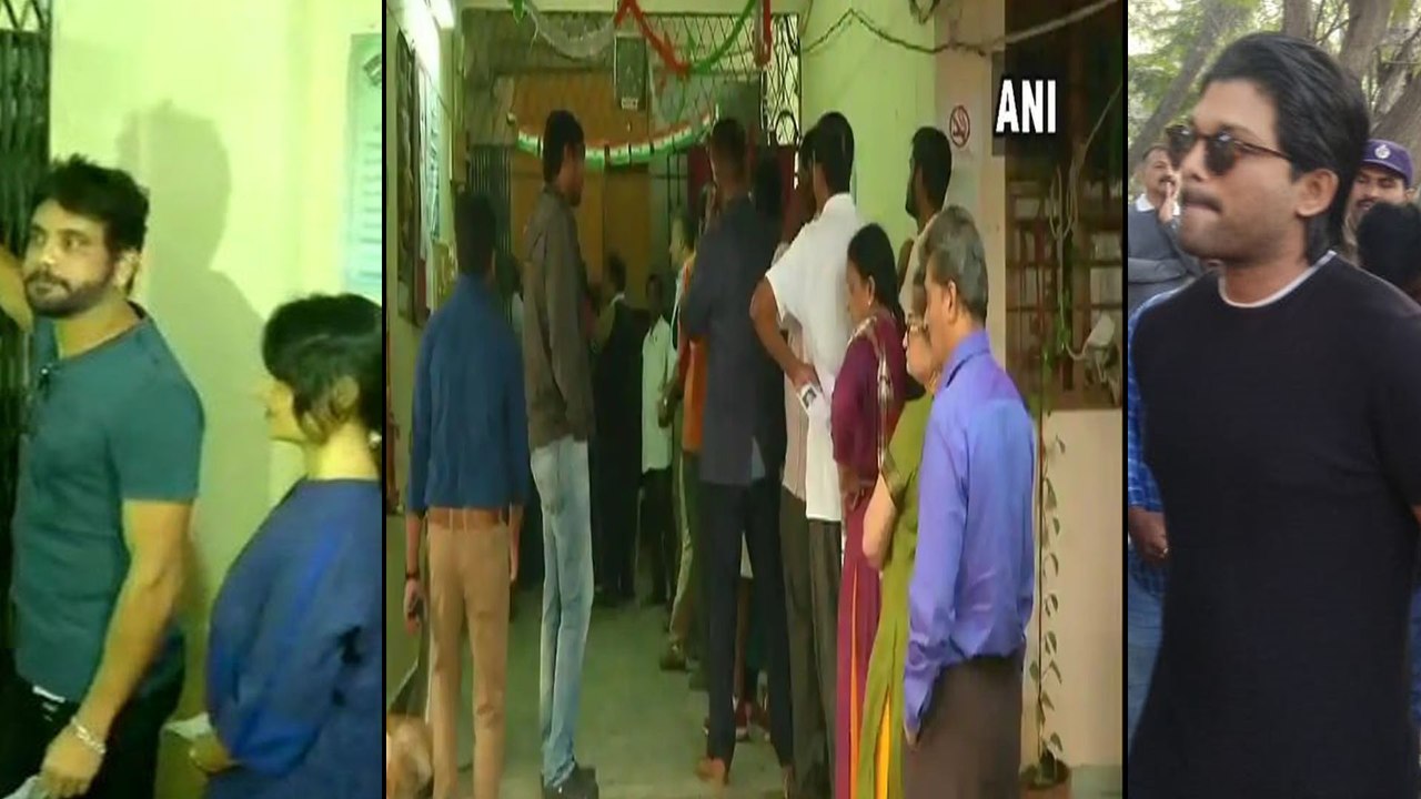 Telangana Elections 2018: Celebrities Cast Their Votes: Chiru, Nagarjuna, Allu Arjun and Jr NTR