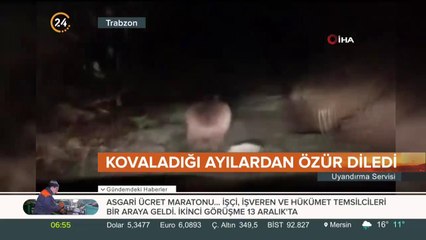 Ayılardan özür diledi