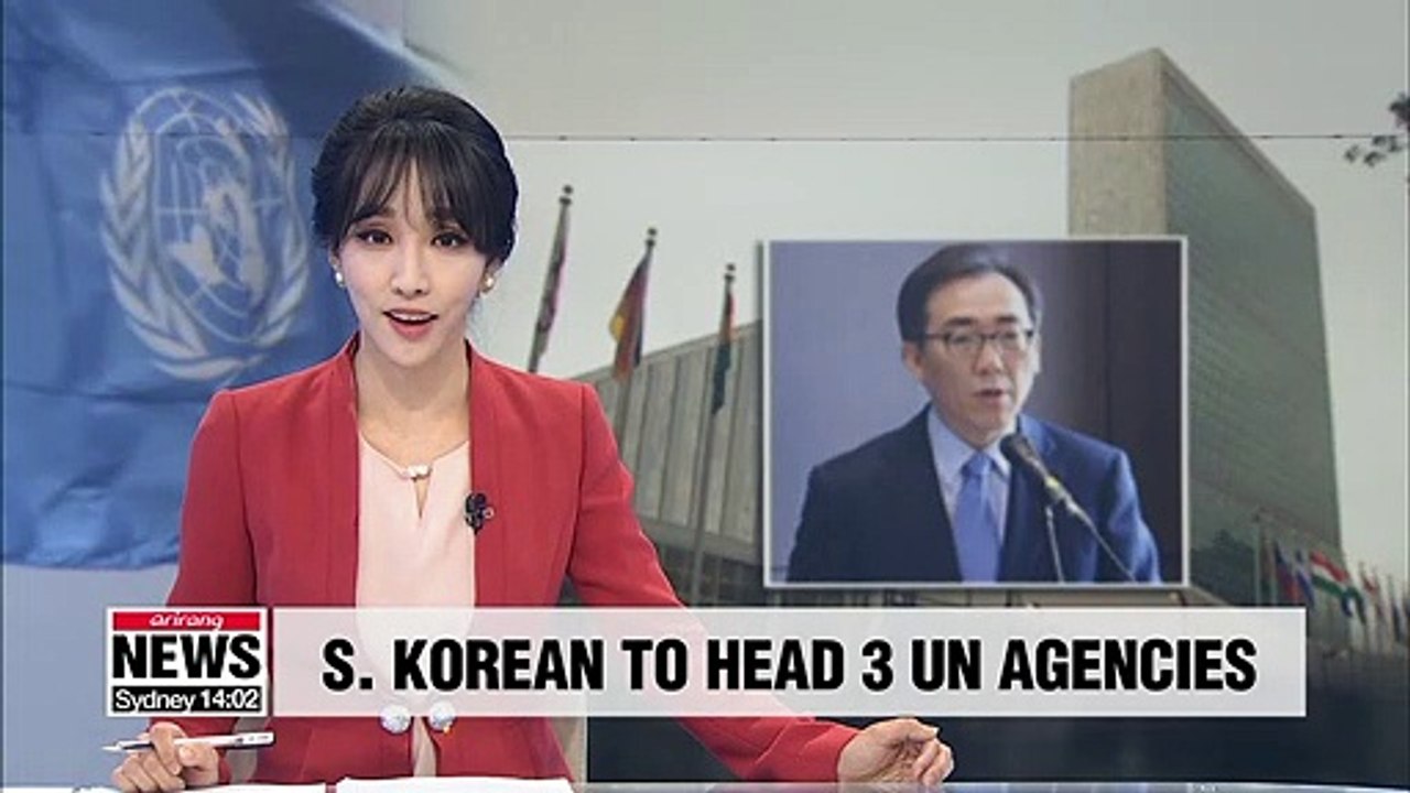 S. Korean ambassador elected president of executive board of three UN agencies