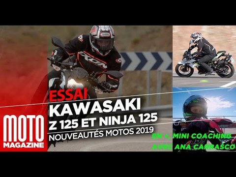 Kawasaki Ninja 125 et Kawasaki Z 125 2019 - essai Moto Magazine