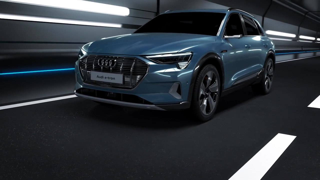 Ladevorgang und Thermomanagement des Audi e-tron Animation