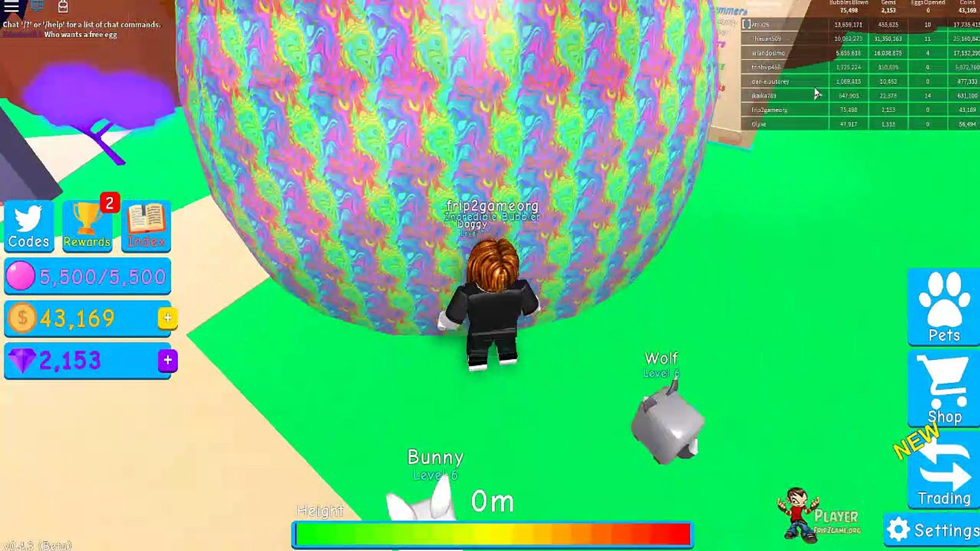 Bubblegum Simulator Roblox New Pets Video Dailymotion - new pet paradise roblox