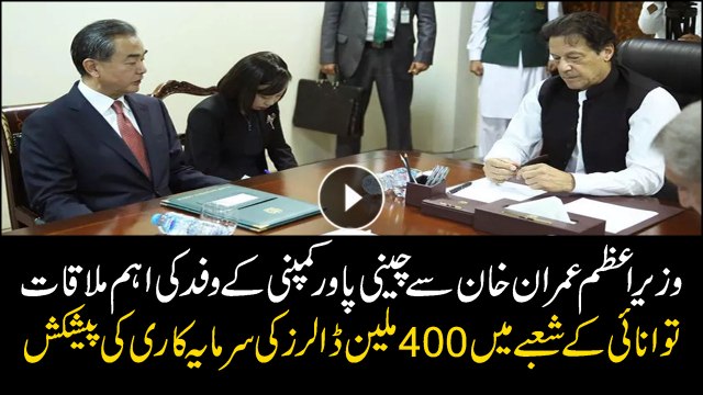 Chinese investors delegation meets PM Imran Khan