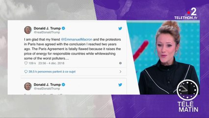 Quand Donald Trump utilise les Gilets jaunes pour appuyer sa thèse climatosceptique