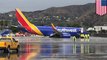 Southwest flight skids off runway at Hollywood Burbank Airport