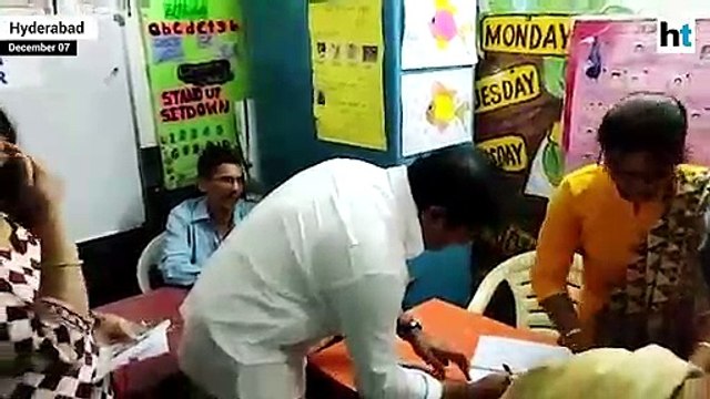 Telangana polls: KT Rama Rao casts ballot in Hyderabad