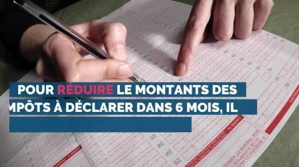 Comment réduire les montants des impôts à déclarer dans 6 mois
