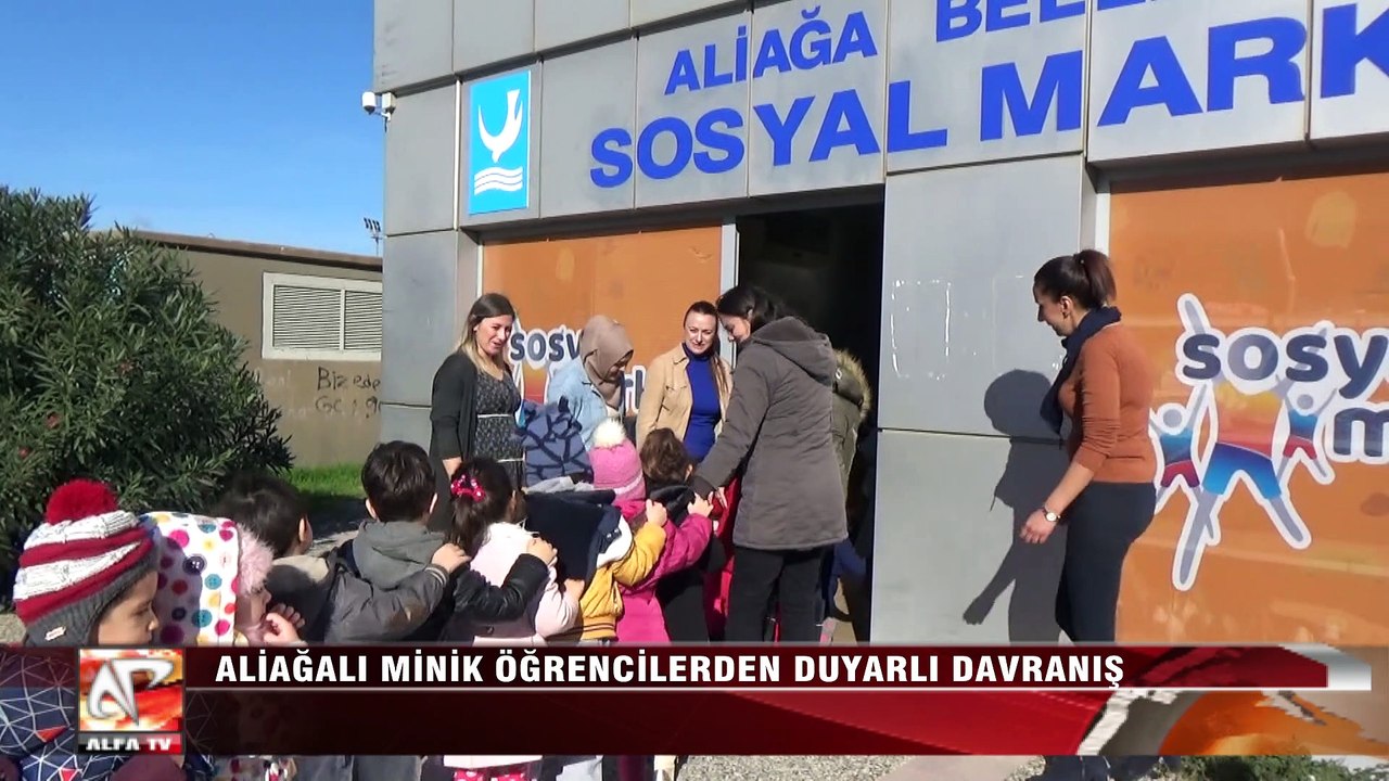 Aliağalı Minik Öğrencilerden Duyarlı Davranış