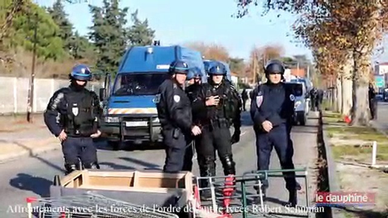 Affrontements devant le Lycée Robert Schuman à Avignon