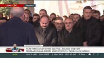 Cumhurbaşkanı Erdoğan cenaze töreninde