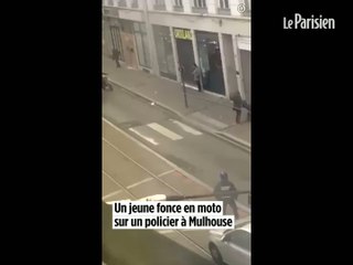 Un jeune fonce en moto sur un policier à Mulhouse