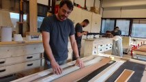 Pierre Gérondal présente ses skis made in Malmedy