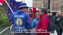 Rain or shine, Mr Stop Brexit delivers his message