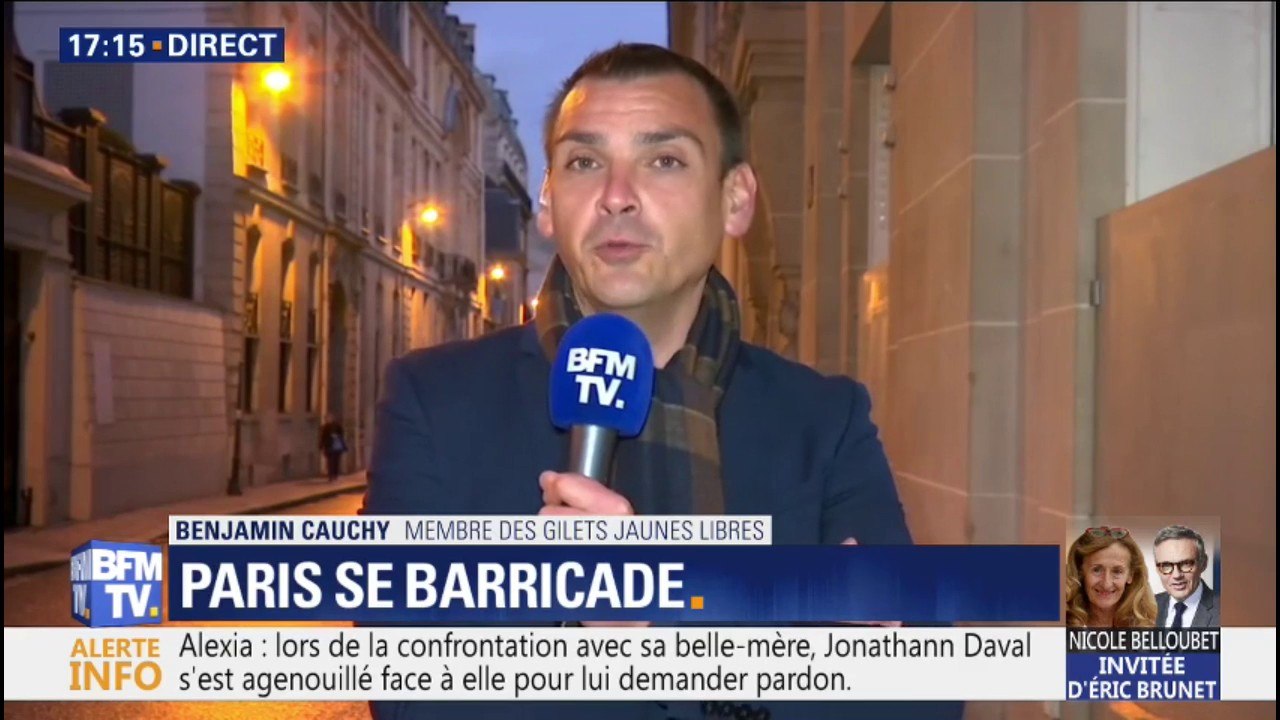 Benjamin Cauchy annonce que les "gilets jaunes libres" seront reçus par Edouard Philippe à 20h30 ce soir