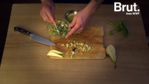 Salsifis et sa brunoise de poire : une recette durable de Florent Ladeyn