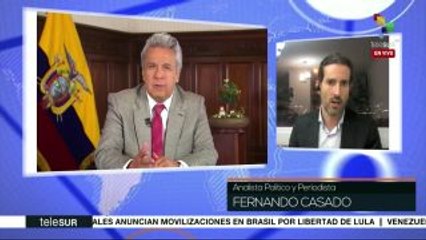 Casado:Principal candidato a vicepdte. de Ecuador, ligado a la derecha