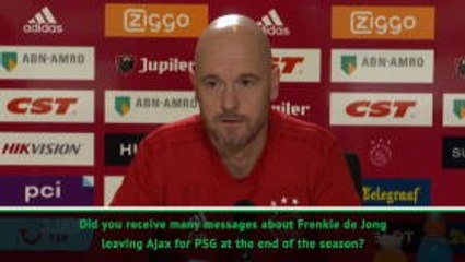 Descargar video: Ajax boss dismisses claim de Jong to PSG deal agreed as rumours