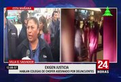Colegas de chofer asesinado en Villa El Salvador exigen justicia