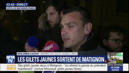 Скачать видео: Le membre des gilets jaunes libres Benjamin Cauchy a vu en Edouard Philippe 