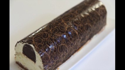 Bûche chocolat vanille