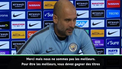 16e j. - Guardiola : "Nous ne sommes pas les meilleurs en Europe"