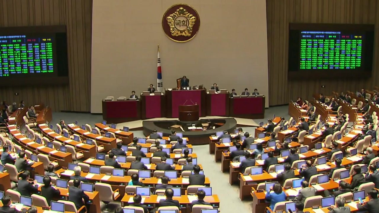 새해 예산안 국회 통과...야 3당 반발 / YTN