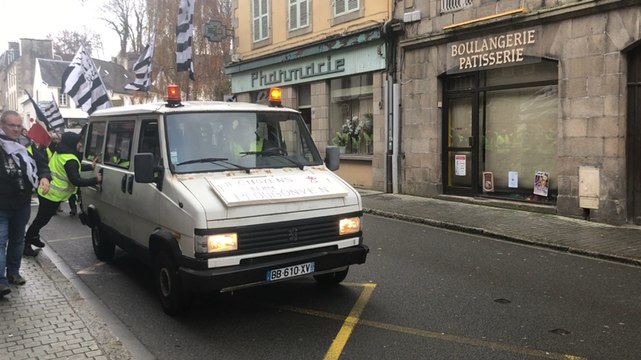 Les « Gilets jaunes des campagnes » à Morlaix