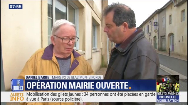 Gilets jaunes: opération mairie ouverte dans des petites communes