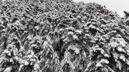 Denizli'nin Beyaz Gelinliğini Giyen Yüksek Kesimleri, Havadan Görüntülendi