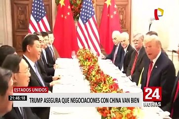 Donald Trump: Las negociaciones con China “van muy bien”