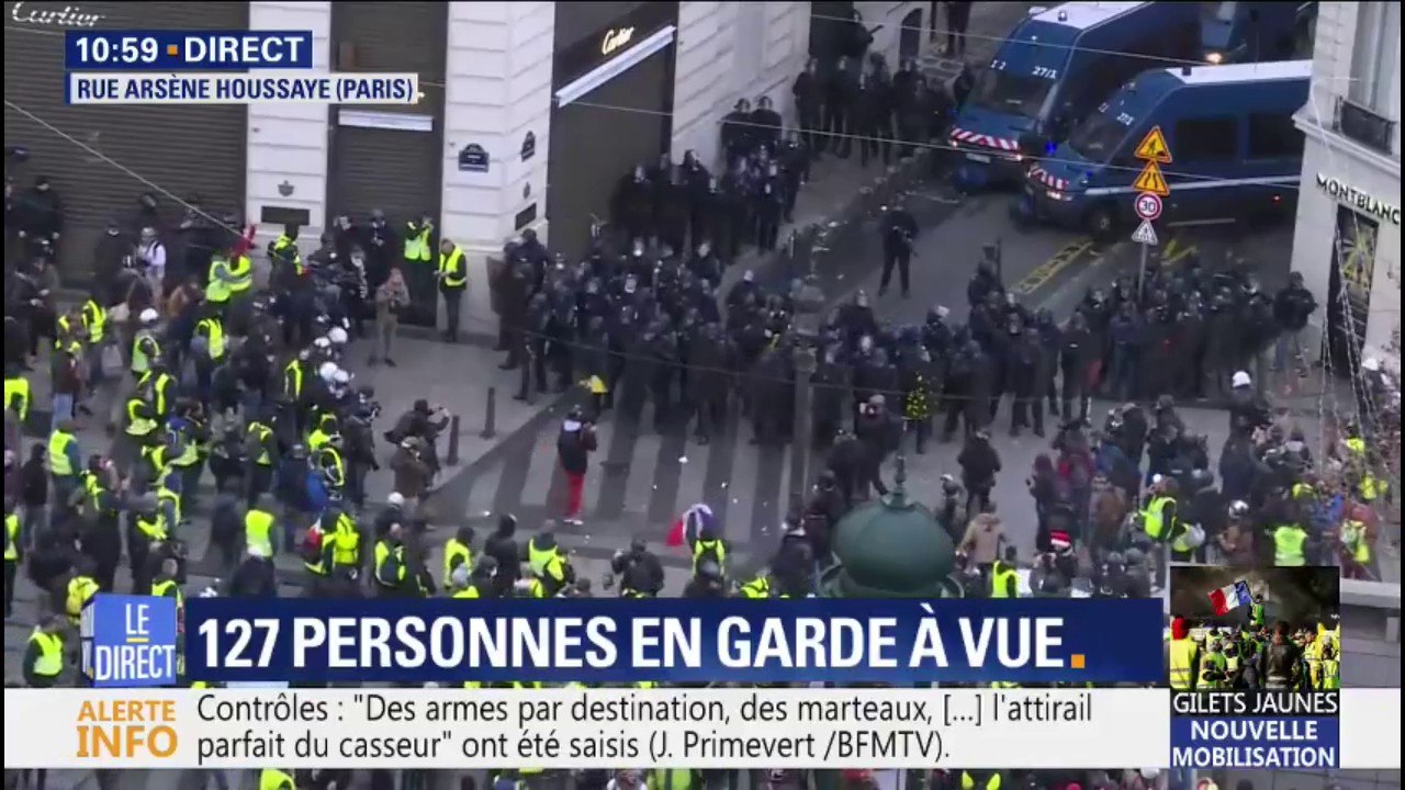 Édouard Philippe: "À Paris, nous avons déjà procédé à 481 interpellations et 211 personnes sont placées en garde à vue"