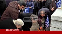 Report TV - Nacionalistë grekë dhe banorët e Bularatit homazhe te varri i Kaçifas