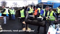 Les Gilets jaunes à Châtenois, rond-point 