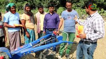 Land cultivation, bed making, seed sowing, same machine-bed planter