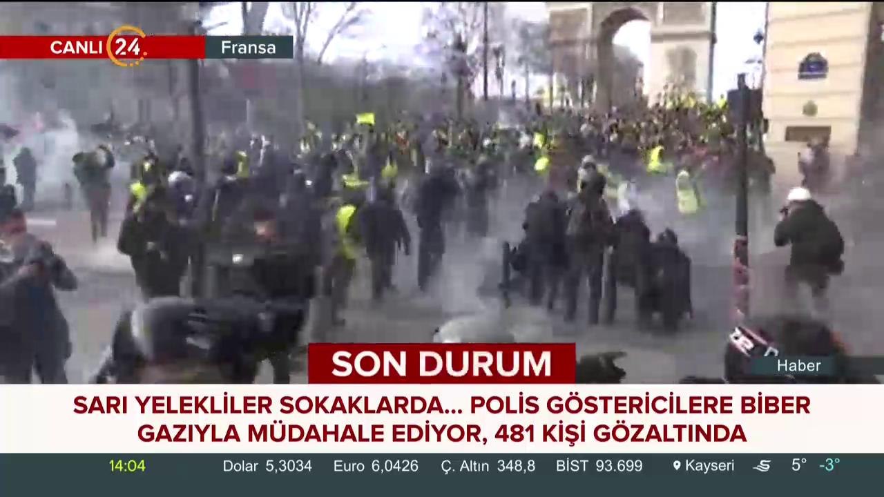 Fransa sarı yelekli eylemler için kırmızı alarma geçmiş durumda
