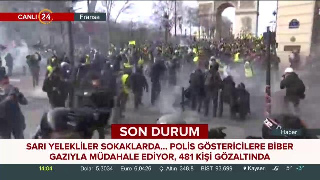 Fransa sarı yelekli eylemler için kırmızı alarma geçmiş durumda