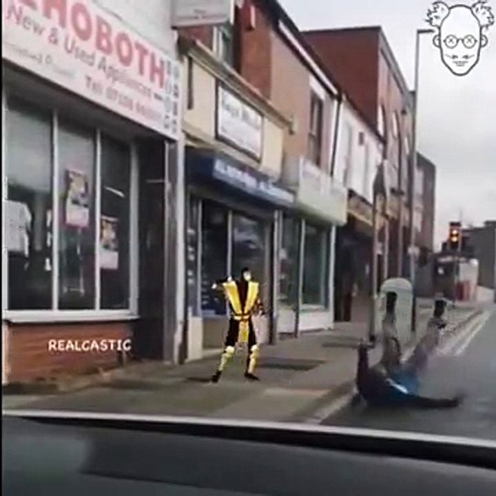 Ivre en pleine rue : parodie street fighter LOL