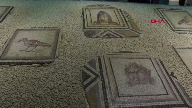 Gaziantep Çingene Kızı' Mozaiği Getirilen Parçalarıyla Ziyarete Açıldı-1